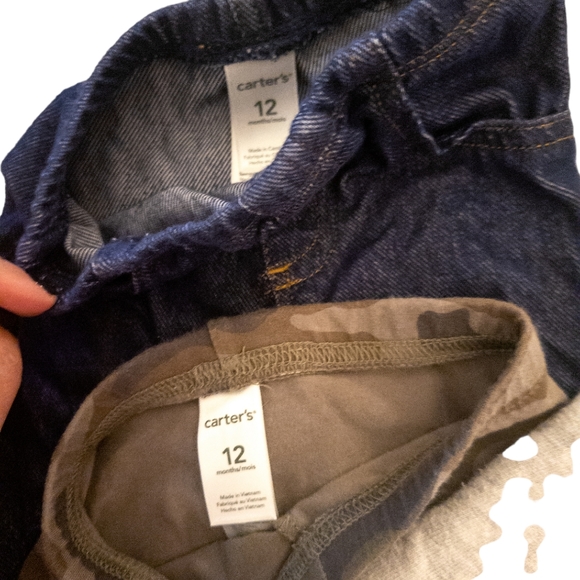 *4/$30* Set of 3 Carter's Baby Pants - 12 Month - Picture 2 of 3